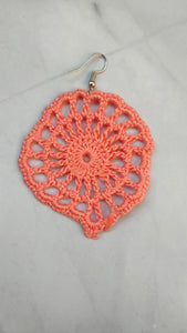 Jaali Pattern Flower Handcrafted Crochet Earrings