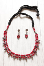 Load image into Gallery viewer, Red Jade Beads Elegant Choker Necklace Set
