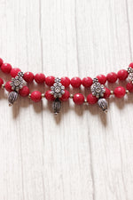 Load image into Gallery viewer, Red Jade Beads Elegant Choker Necklace Set
