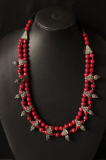 Load image into Gallery viewer, Red Jade Beads Elegant Choker Necklace Set
