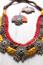 Load image into Gallery viewer, Vibrant Multi-Color Braided Threads Necklace Set
