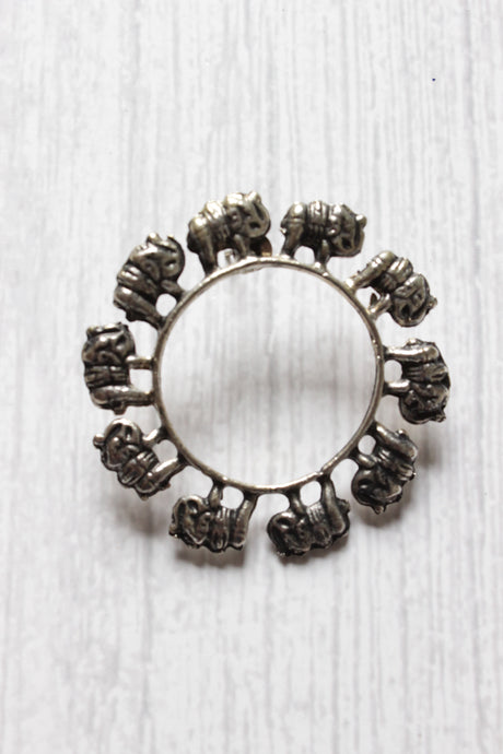 Metal Charms Embellished Earrings