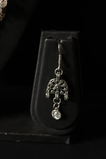 Load image into Gallery viewer, Long Chain Half Moon Shape Pendant Necklace Set With Thread Closure
