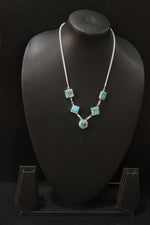 Load image into Gallery viewer, Multi Sugar Druzy Rare Natural Gemstone Embedded Silver Plated Handmade Necklace
