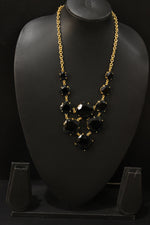 Load image into Gallery viewer, Faceted Tanzanite Gemstone Embedded Gold Plated Handmade Necklace
