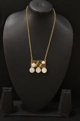 Baroque Rainbow Moonstone Gemstone Embedded Gold Vermil Wedding Bar Necklace