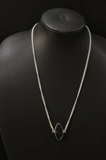 Load image into Gallery viewer, Chrome Diopside Cut Natural Gemstone Embedded Silver Plated Necklace
