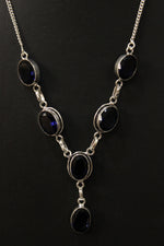 Load image into Gallery viewer, Black Spinel Gemstone Embedded Ethnic Handmade Necklace
