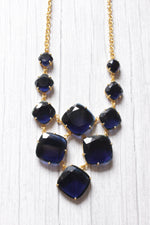 Load image into Gallery viewer, Faceted Tanzanite Gemstone Embedded Gold Plated Handmade Necklace
