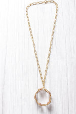 Load image into Gallery viewer, Faceted Red Rutile Quartz Natural Gemstone Embedded Gold Plated Necklace
