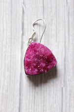 Load image into Gallery viewer, Pink Sugar Druzy Gemstone Embedded Ethnic Handmade Earrings
