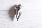 Load image into Gallery viewer, Conch Shaped Dull Silver Finish Stud Earrings
