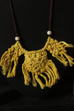 Load image into Gallery viewer, Hand Braided Macrame Threads Adjustable Long Necklace
