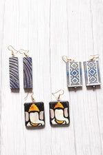 Load image into Gallery viewer, Set of 3 Handcrafted Terracotta Clay Earrings
