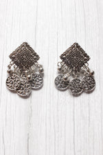 Load image into Gallery viewer, 3 Layer Stamped Coins Necklace with Thread Closure
