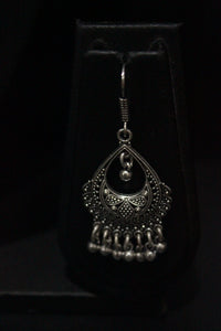 Statement Metal Pendant, Metal Beads Stringed Necklace Set