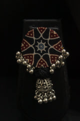 Block Printed Fabric Handmade Necklace Set