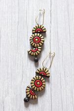 Load image into Gallery viewer, Religious Motif Handcrafted Long Festive Terracotta Clay Necklace Set
