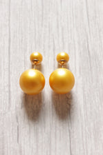 Load image into Gallery viewer, Yellow Glass Stud Earrings
