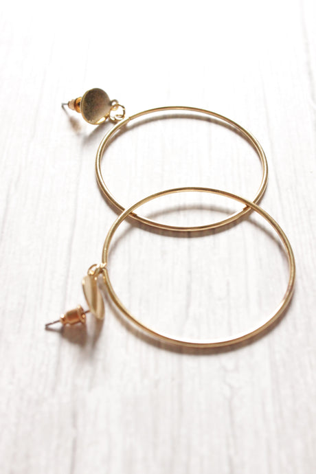 Circular Big Hoop Dangler Earrings