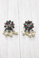 Load image into Gallery viewer, Flower &amp; Heart Motifs Rhinestones Embedded Choker Necklace Set
