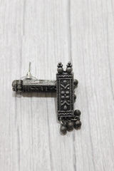 Black Oxidised Finish Intricately Detailed Choker Necklace Set