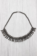 Load image into Gallery viewer, Oxidised Finish Black Choker Necklace
