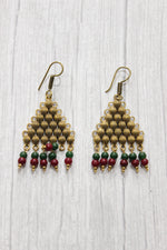 Load image into Gallery viewer, Multi-Layer Green &amp; Cherry Red Gold Finish Necklace Set
