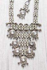 Load image into Gallery viewer, Mirror Work Elaborately Detailed Necklace Set with Adjustable Thread Closure
