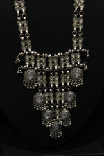 Load image into Gallery viewer, Mirror Work Elaborately Detailed Necklace Set with Adjustable Thread Closure
