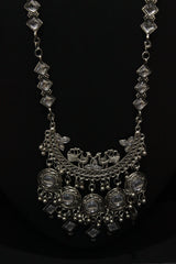 Mirror Work Long Necklace Set