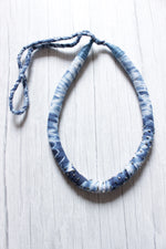 Load image into Gallery viewer, Handcrafted Natural Dyed Indigo Fabric Choker Necklace
