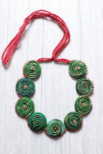 Load image into Gallery viewer, Spiral Handcrafted Fabric Choker Necklace
