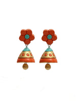 Load image into Gallery viewer, Turquoise Arc Shaped Terracotta Necklace Set

