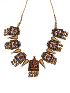 Ganesha Terracotta Necklace Set