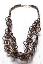 Load image into Gallery viewer, Circular Wooden Beads Handcrafted Necklace
