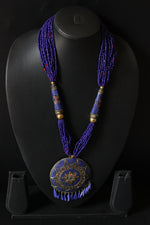 Load image into Gallery viewer, Purple Beads Handcrafted Long Tibetan Necklace

