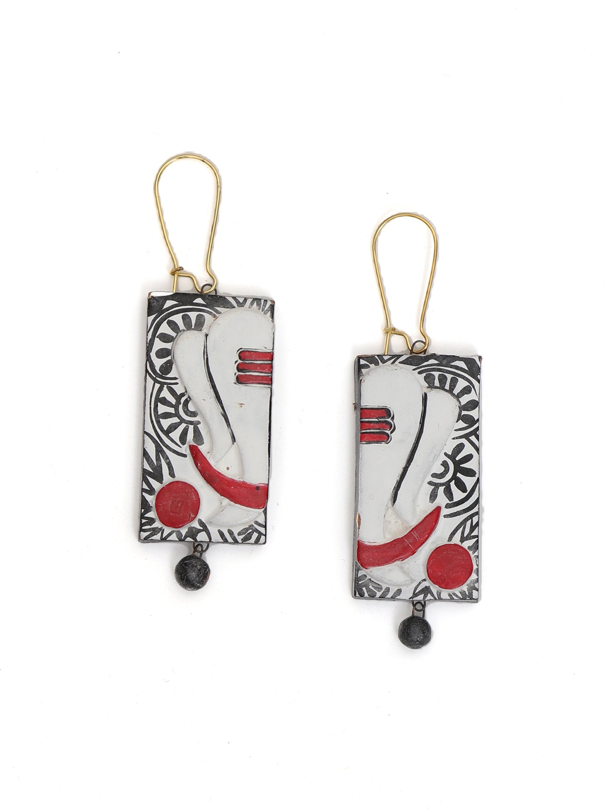 Ganesha Hand Painted Terracotta Necklace Set