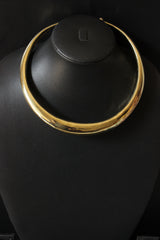 Smooth Finish Hasli Style Brass Choker Necklace