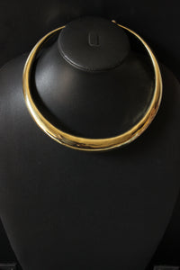 Smooth Finish Hasli Style Brass Choker Necklace