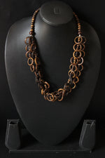 Load image into Gallery viewer, Circular Wooden Beads Handcrafted Necklace
