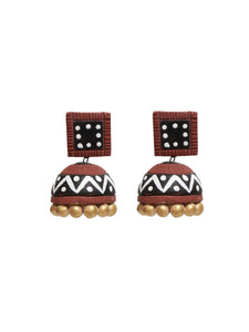Tribal Buttoned Terracotta Necklace Set