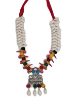 Load image into Gallery viewer, Wooden Birds and Shell Work Elaborate Necklace Set
