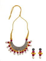 Load image into Gallery viewer, Statement Oxidised Choker Necklace &amp; Earrings Set
