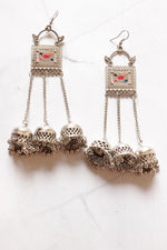 Load image into Gallery viewer, Afghani Dangler Earrings with 3 Jhumka Strands
