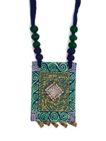 Load image into Gallery viewer, Classic Turquoise Fabric Necklace Set
