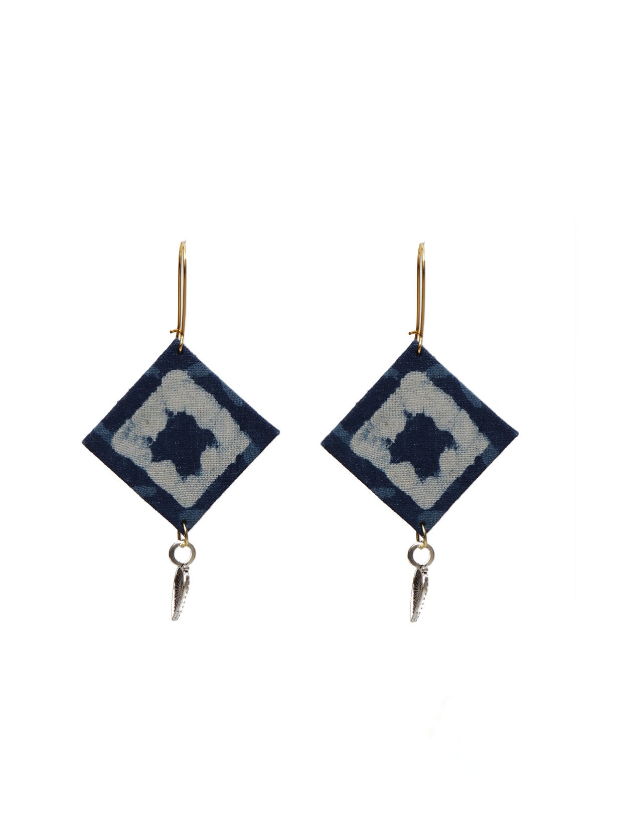 Handmade Exclusive Blue Fabric Necklace Set