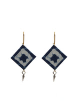 Handmade Exclusive Blue Fabric Necklace Set