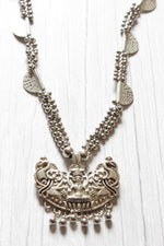 Load image into Gallery viewer, Silver Finish Long Chain Metal Necklace
