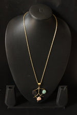 Load image into Gallery viewer, Pink, Blue and Black Natural Sugar Druzy Gemstones Embedded Silver Finish Warrior Necklace
